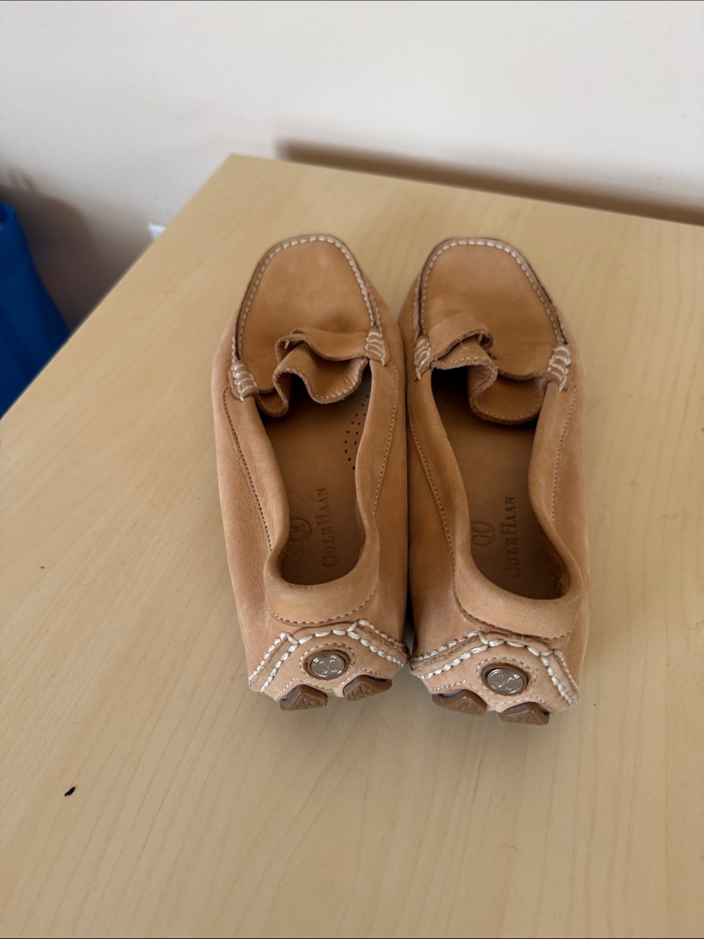 Caramel Leather Penny Loafers - Picture 3 of 6